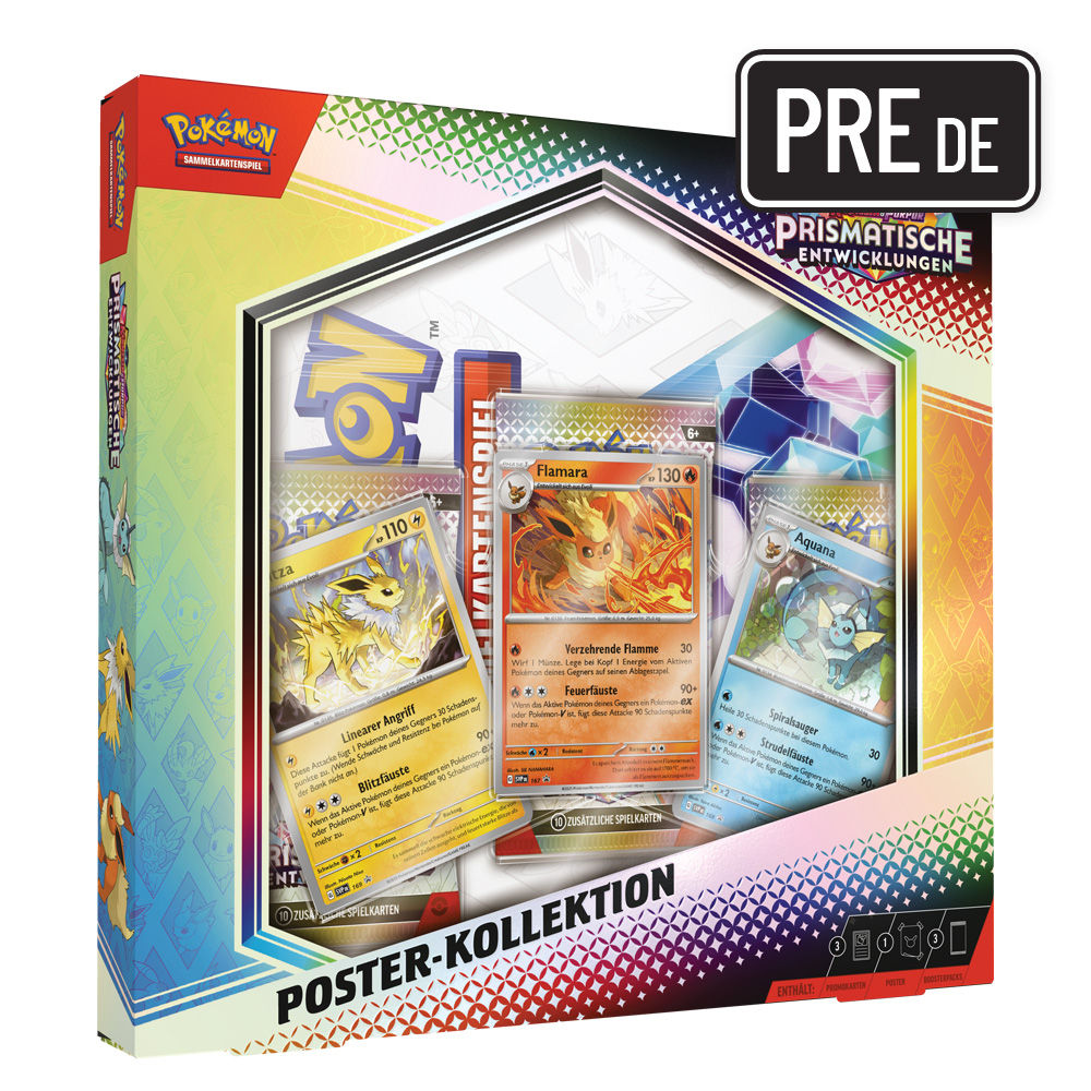 Pokemon TCG Prismatische Entwicklungen Poster Kollektion