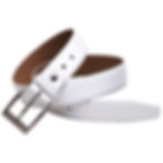 cinto couro legitimo branco