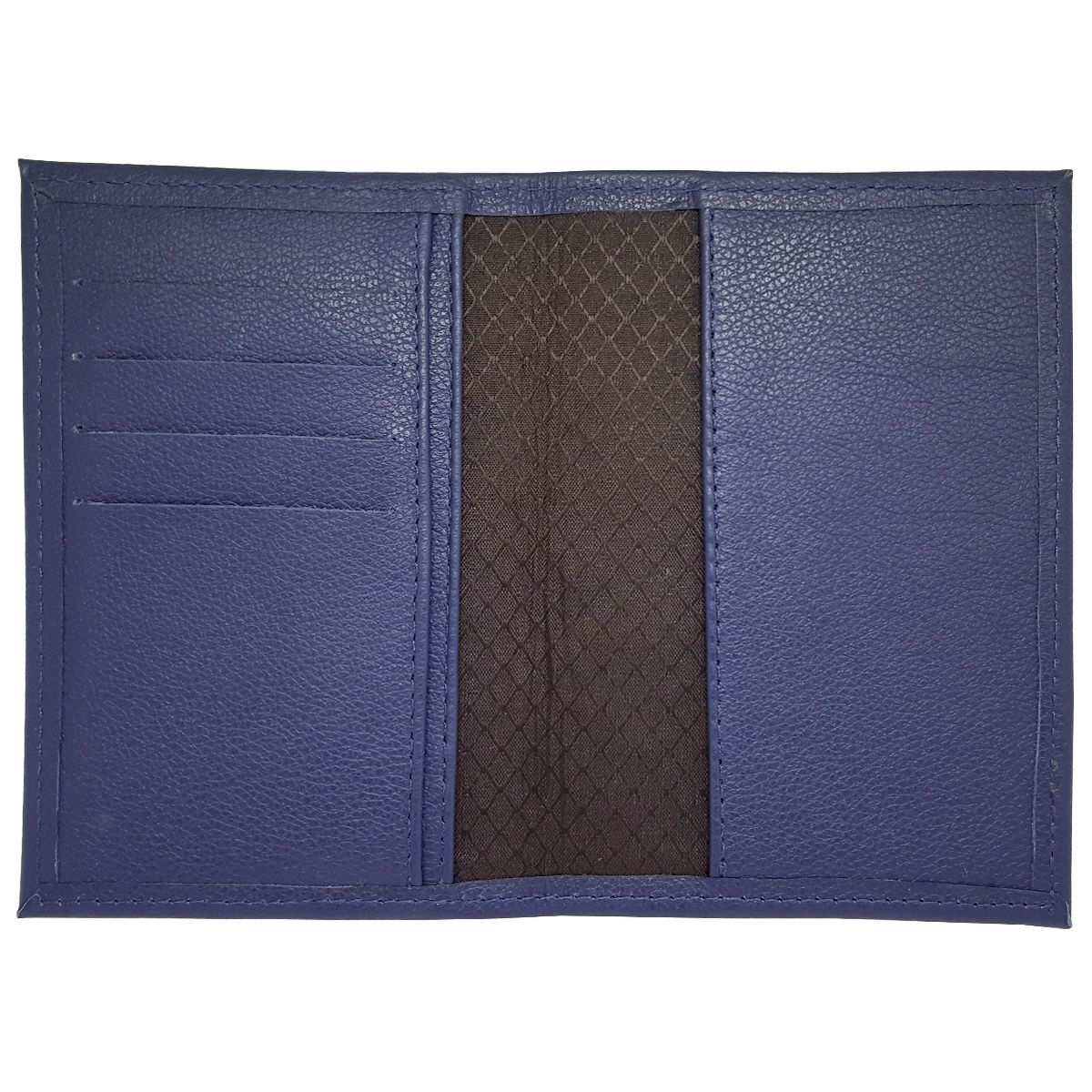 Porta Passaporte em Couro Legítimo Azul