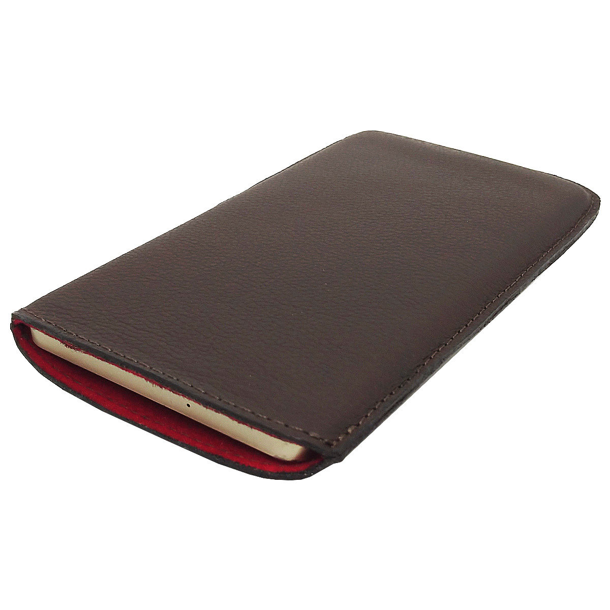 Detalhe do celular dentro capa