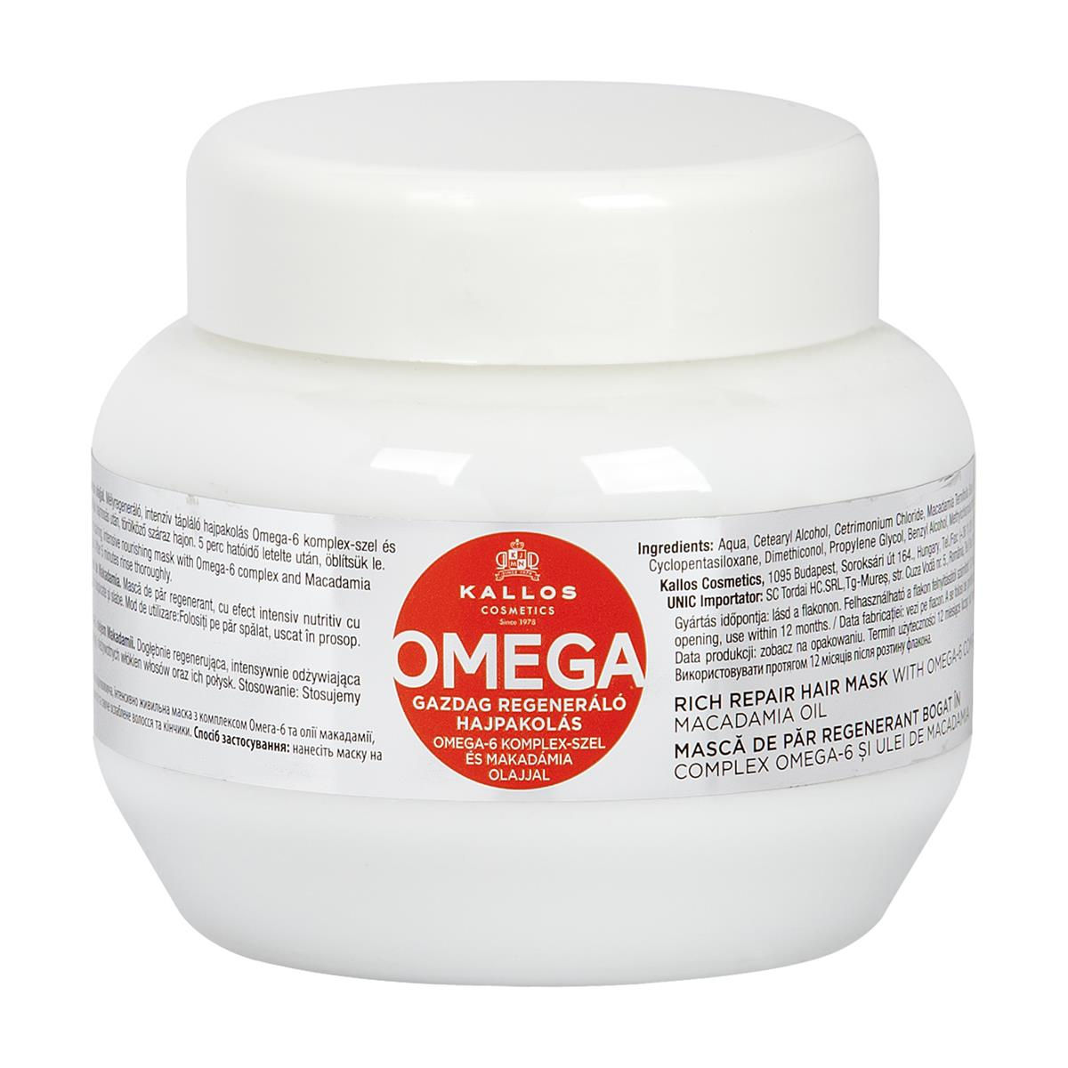 Kallos KJMN Mască de păr Omega 275 ml /1000 ml
