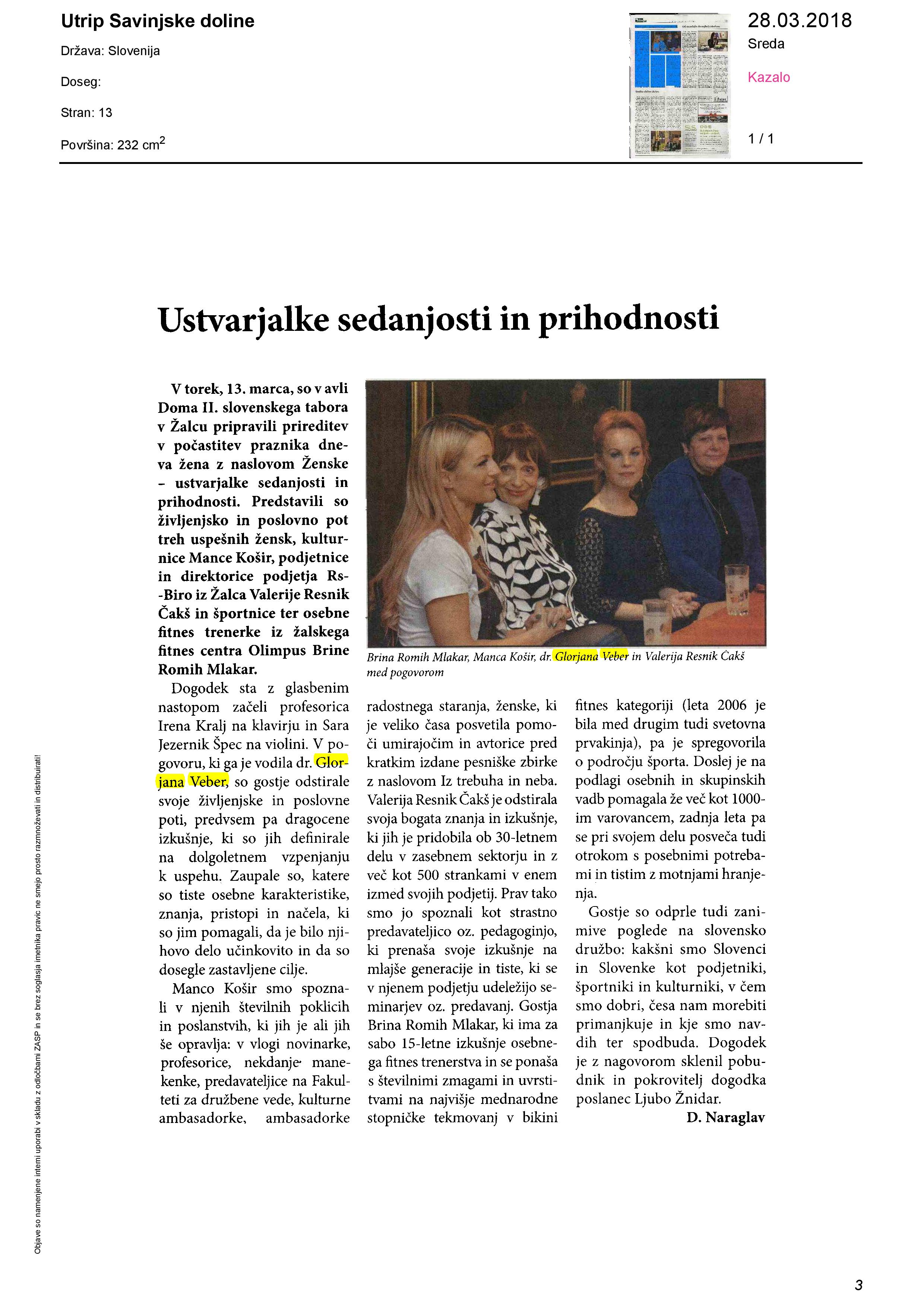 29/3 Utrip Savinjske doline