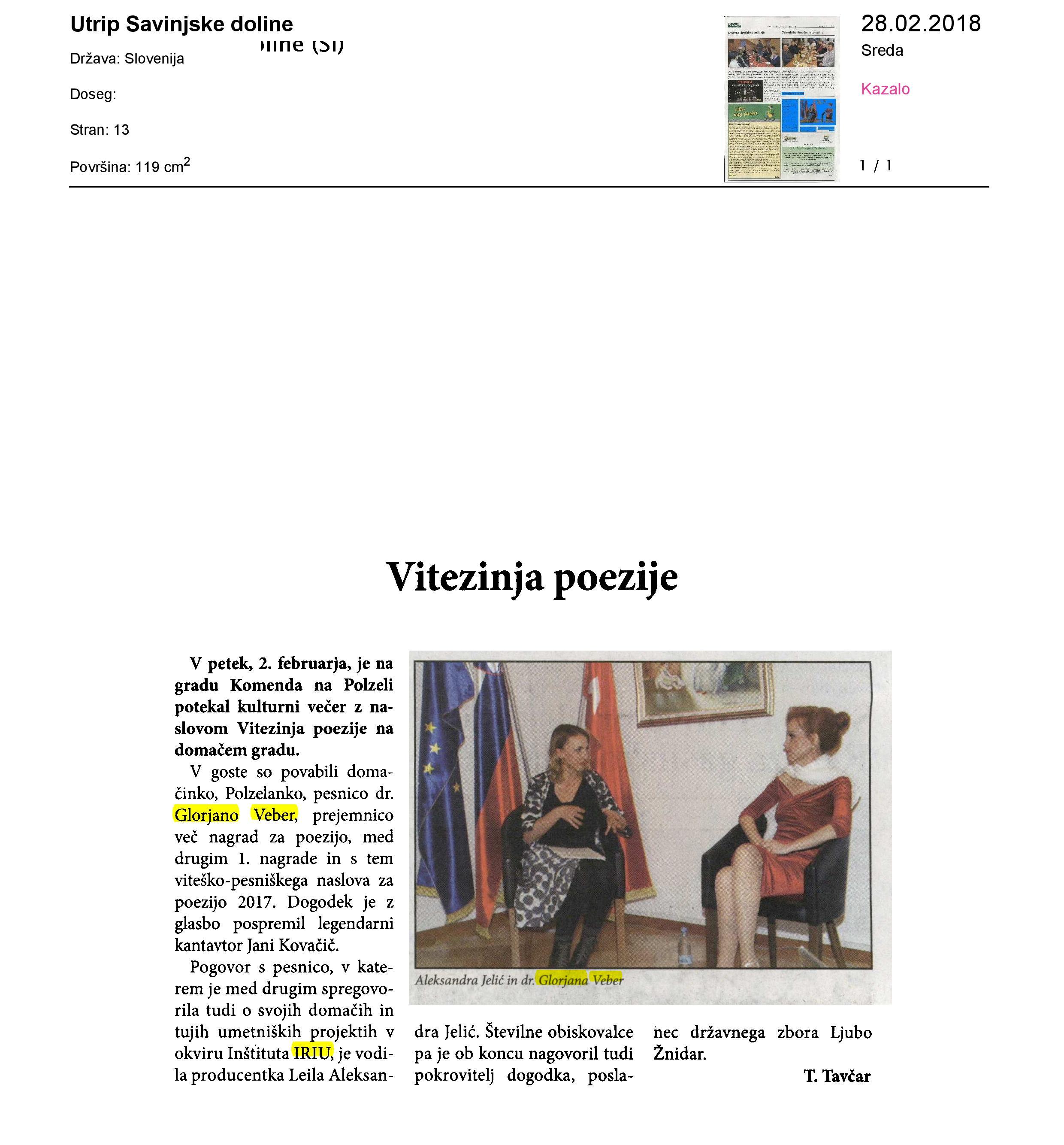 28/2 Utrip Savinjske doline