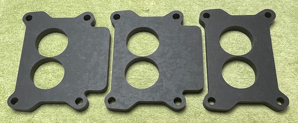 Holley 2300 - Tri-Power Heat Insulators - 1/2" Thick Shields