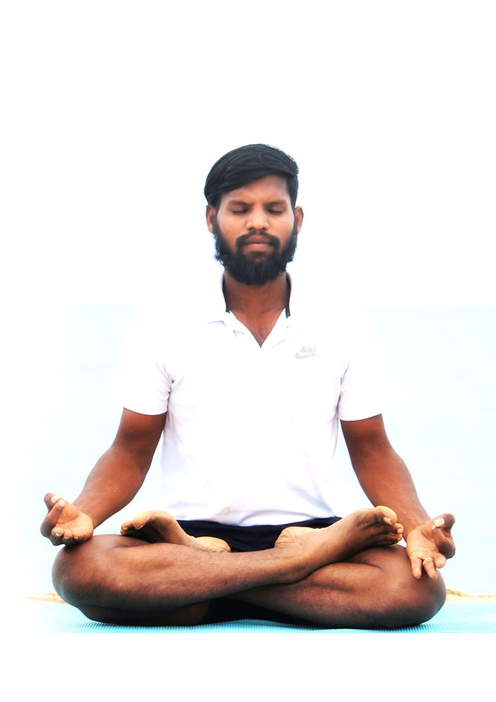 Padmasana, or lotus pose,