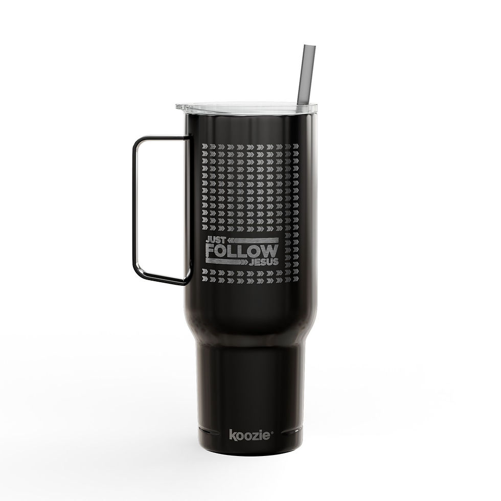 Thumbnail: Just Follow Jesus Engraved Insulated Tumbler, 40oz Travel Mug