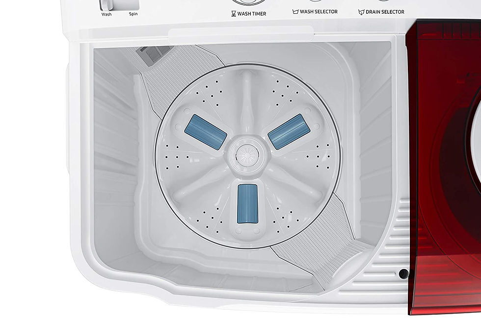 थंबनेल: Samsung 8.5 Kg Semi-Automatic 5 Star Top Loading Washing Machine (WT85R4200RR/TL