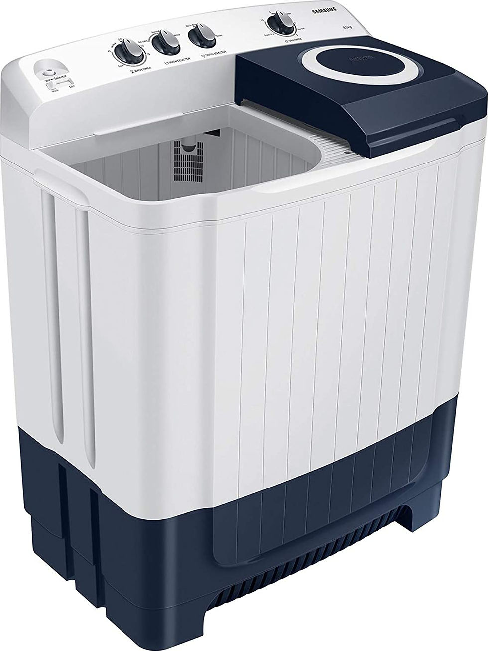 थंबनेल: Samsung 8.5 Kg Semi-Auto  5 Star Top Loading Washing Machine WT85R4200LL/TL
