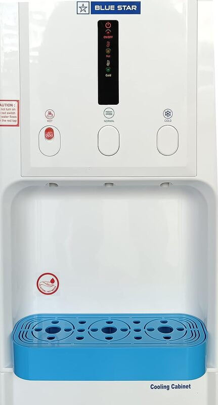 थंबनेल: Blue Star Hot, Cold and Normal Water Dispenser with Refrigerator BWD3FMRUA