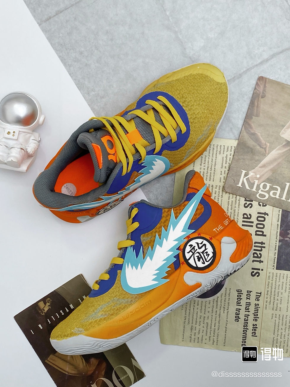 Thumbnail: Custom Hand-Painted For Nike KD Trey 5 IX EP Dragon Ball