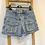 Miniature : Jupe short en jean originale
