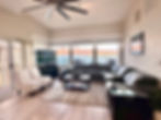 Family room overlooking water & lakefront view