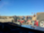 Jeeps, SXS, dirt bikes motorcycles at off roading meet up

