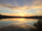 Beautiful Reflective Golden Sky Light at Sunrise
