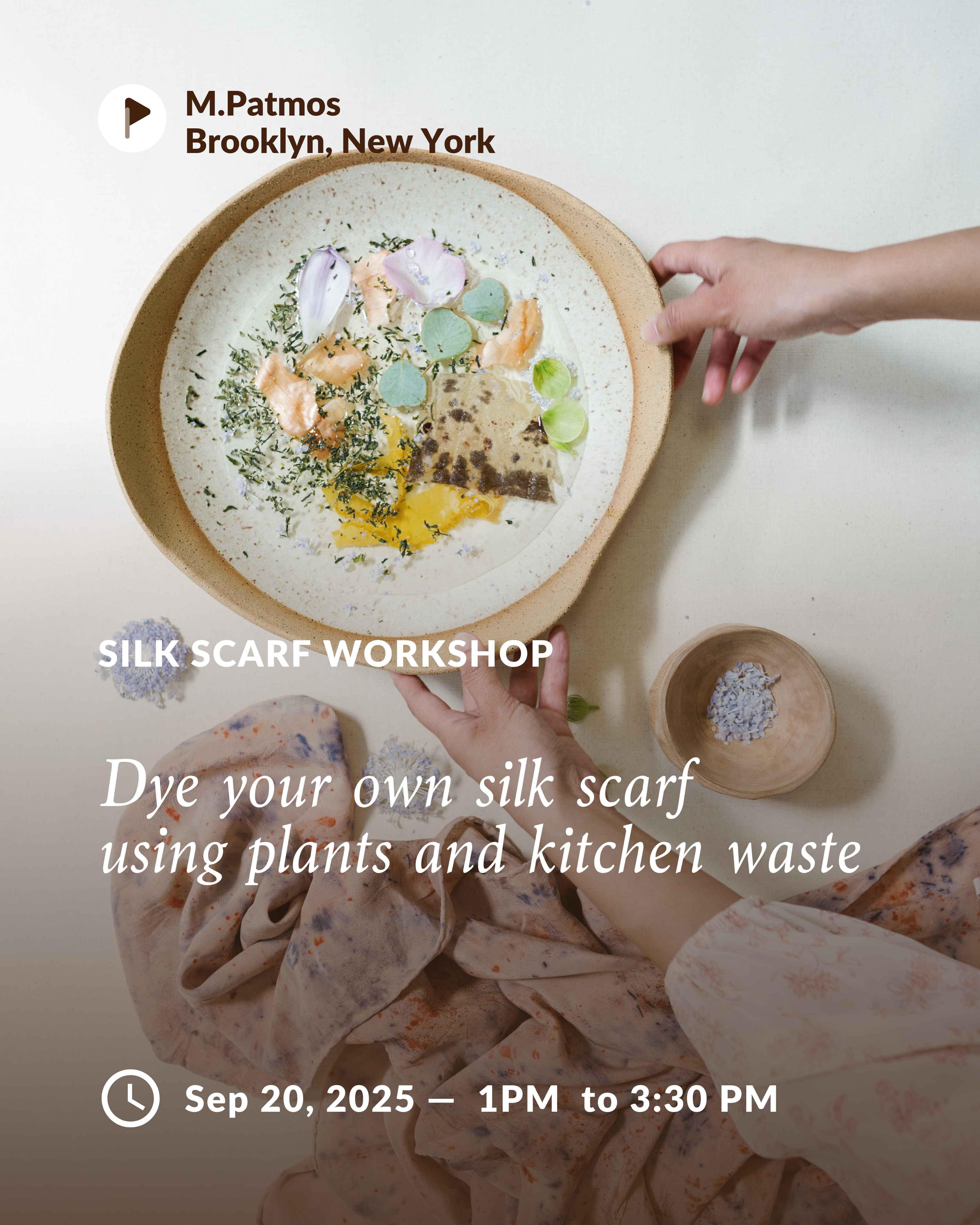 Naturally Dyed Silk Scarf Workshop (Brooklyn, NY)