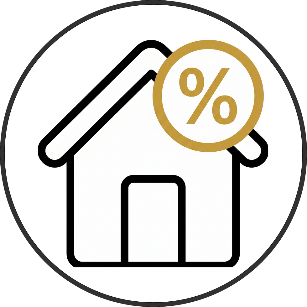 House icon with percentage symbol