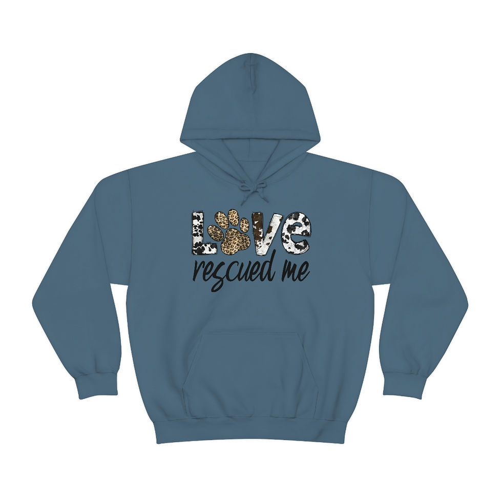 Thumbnail: Love Rescued me - Unisex Heavy Blend™ Hooded Sweatshirt