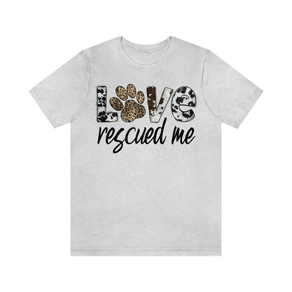 Thumbnail: Love Rescued Me - Unisex Jersey Short Sleeve Tee