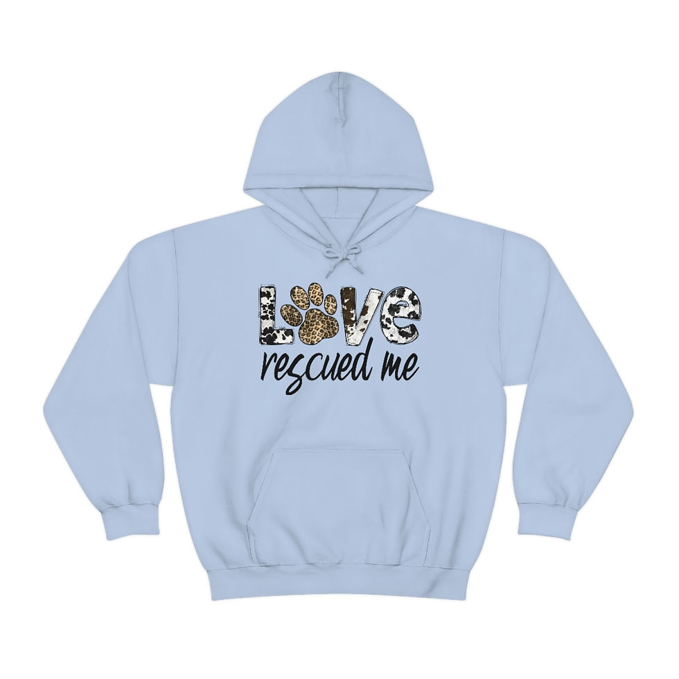 Thumbnail: Love Rescued me - Unisex Heavy Blend™ Hooded Sweatshirt