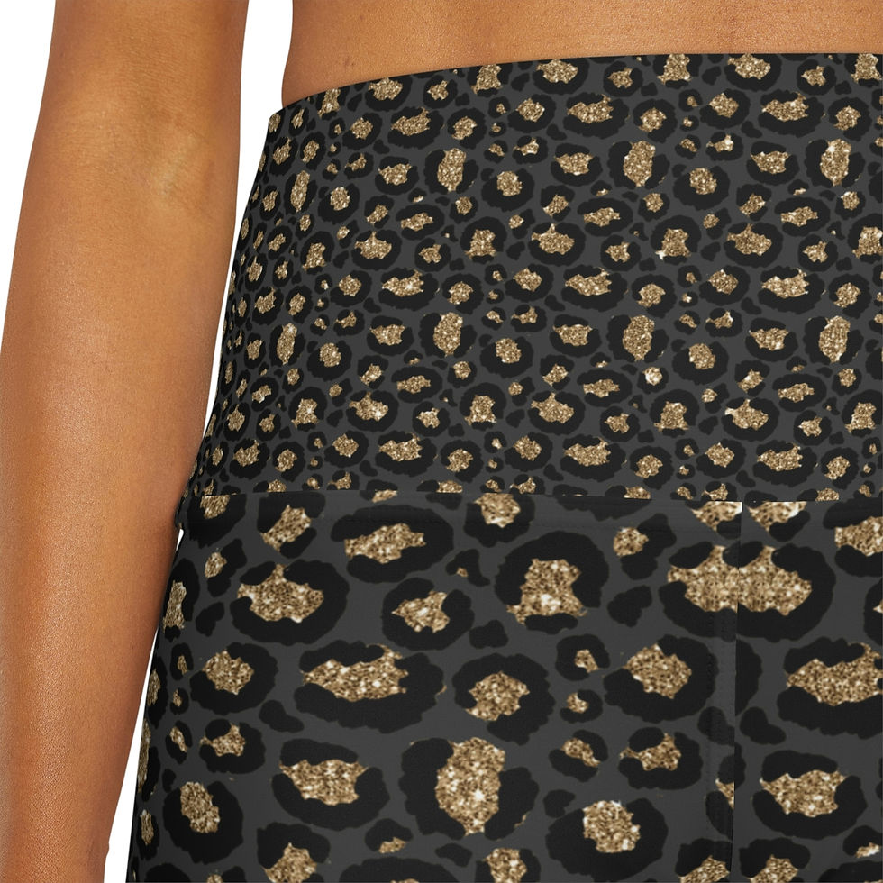 Thumbnail: PAWSOME Signature Print - High Waisted Yoga Shorts