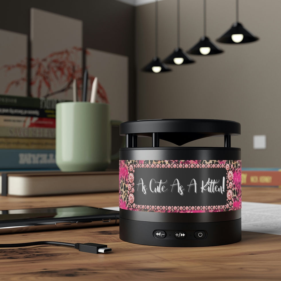 Thumbnail: Kitten Cute! Metal Bluetooth Speaker and Wireless Charging Pad