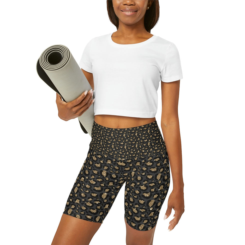Thumbnail: PAWSOME Signature Print - High Waisted Yoga Shorts
