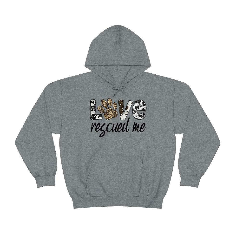 Thumbnail: Love Rescued me - Unisex Heavy Blend™ Hooded Sweatshirt