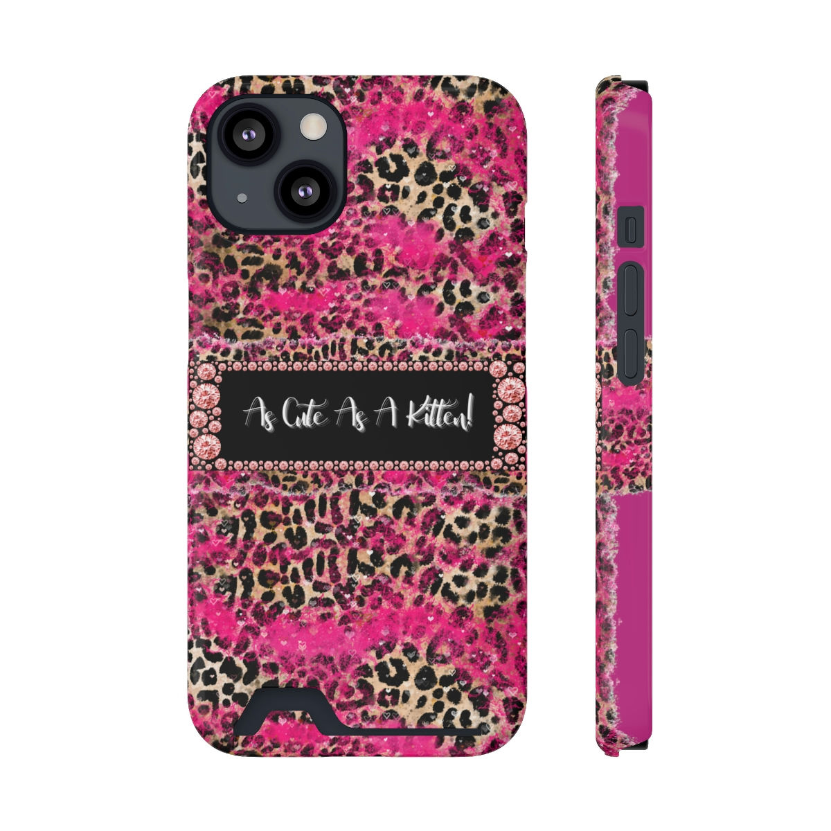 Kitten Cute! Phone Case With Card Holder