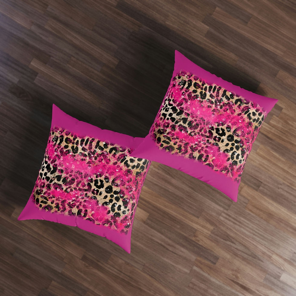 Thumbnail: Kitten Cute! Tufted Floor Pillow, Square