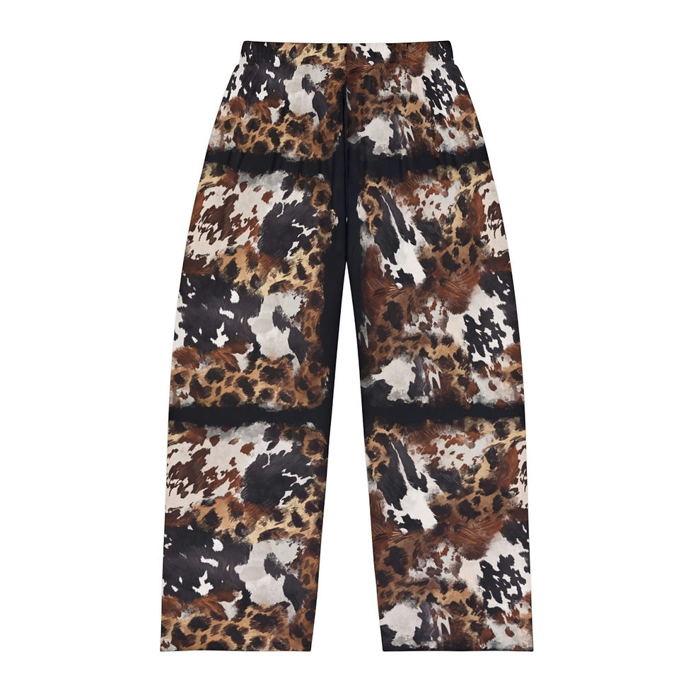Thumbnail: Cowhide & Leopard - Men's Pajama Pants