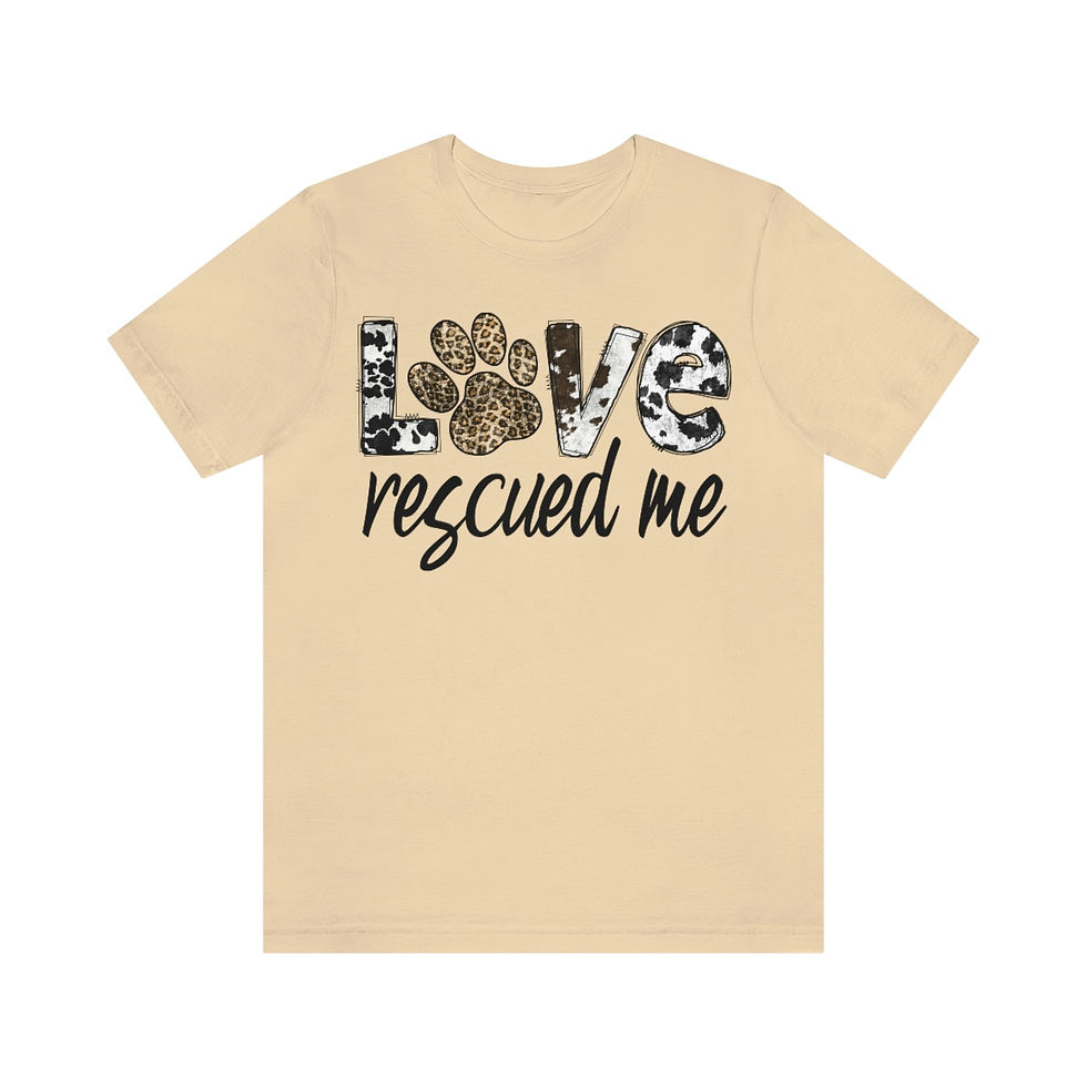 Thumbnail: Love Rescued Me - Unisex Jersey Short Sleeve Tee