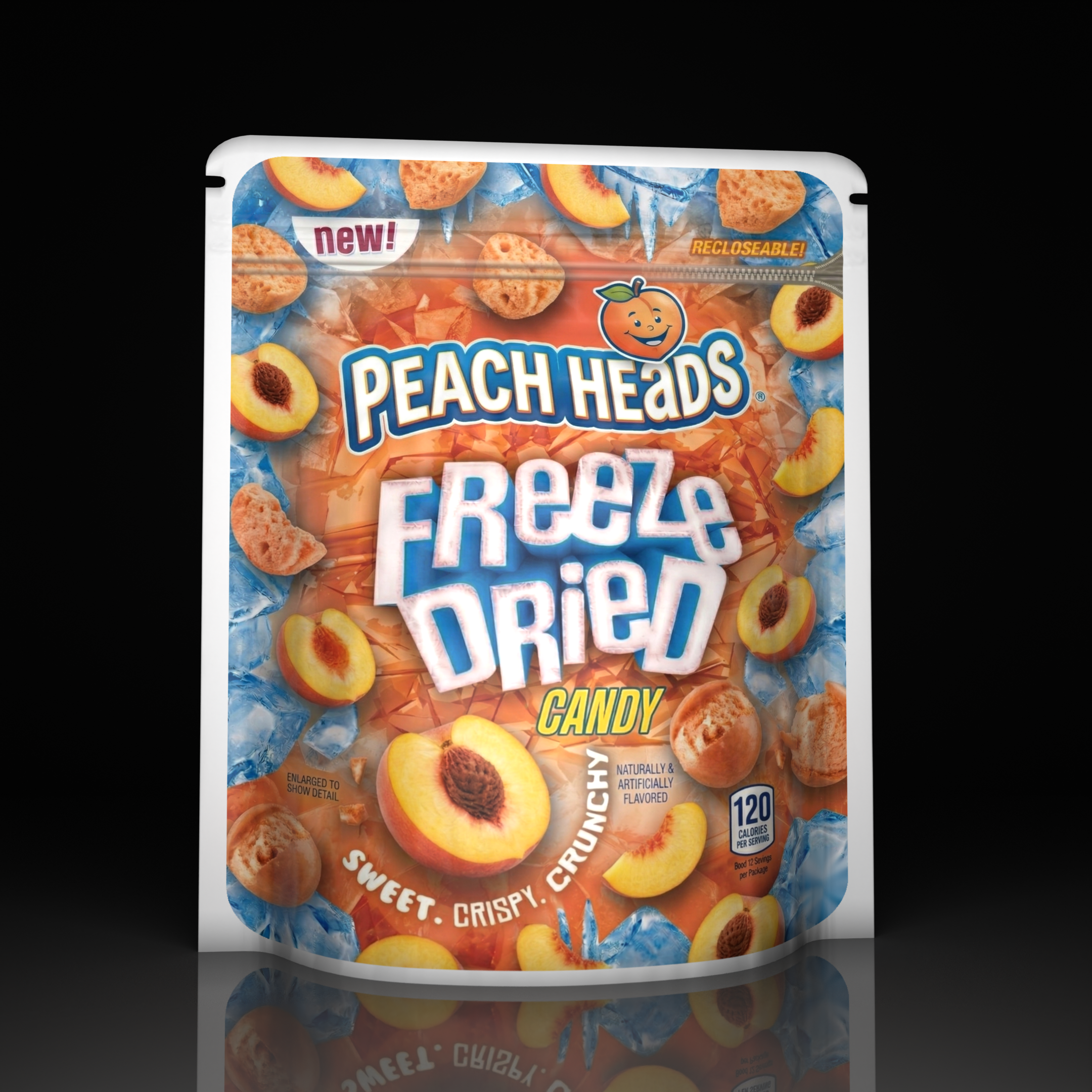 Freeze Dried Candy Peach Heads