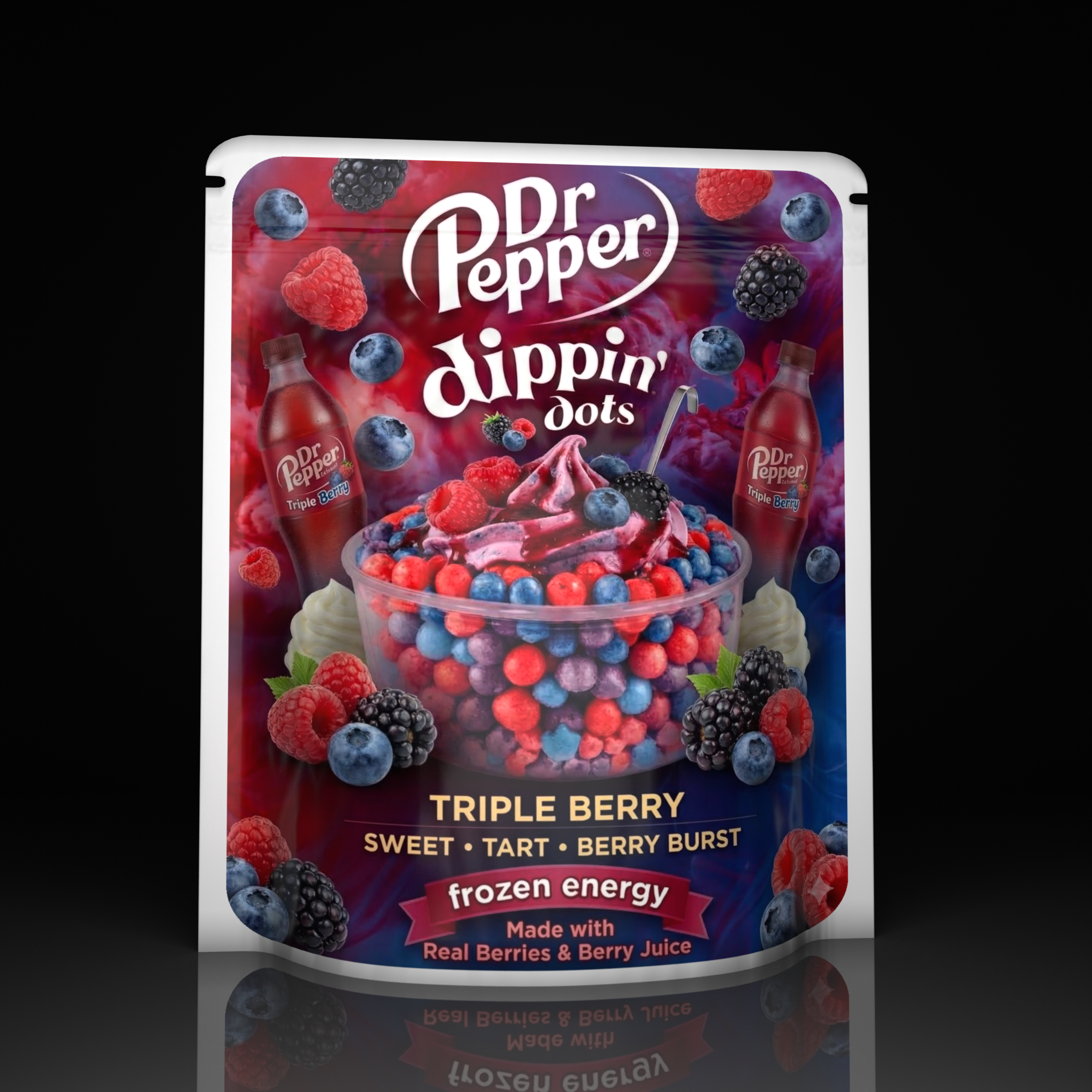 Dr Pepper Dippin Dots Triple Berry