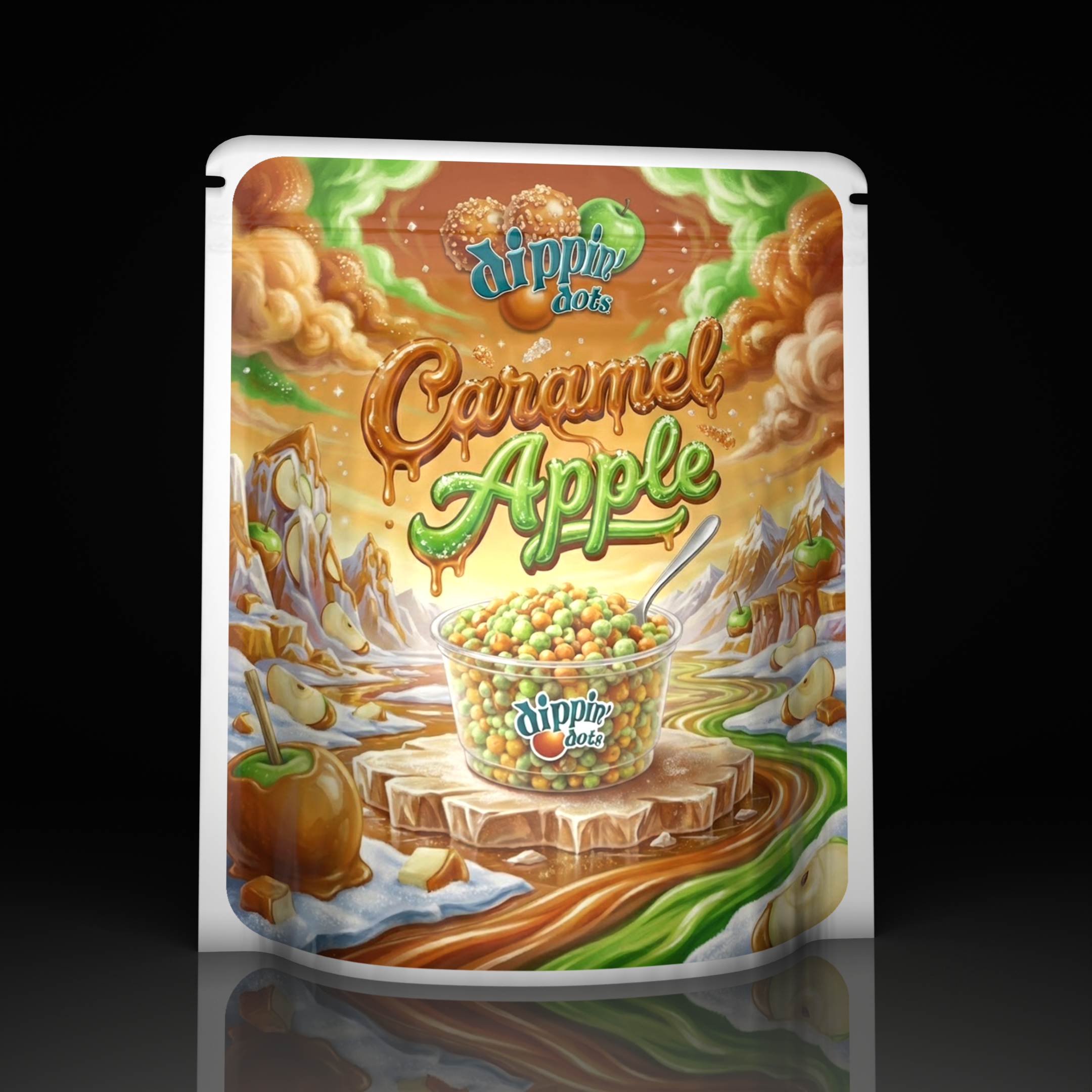 Dippin Dots Caramel Apple