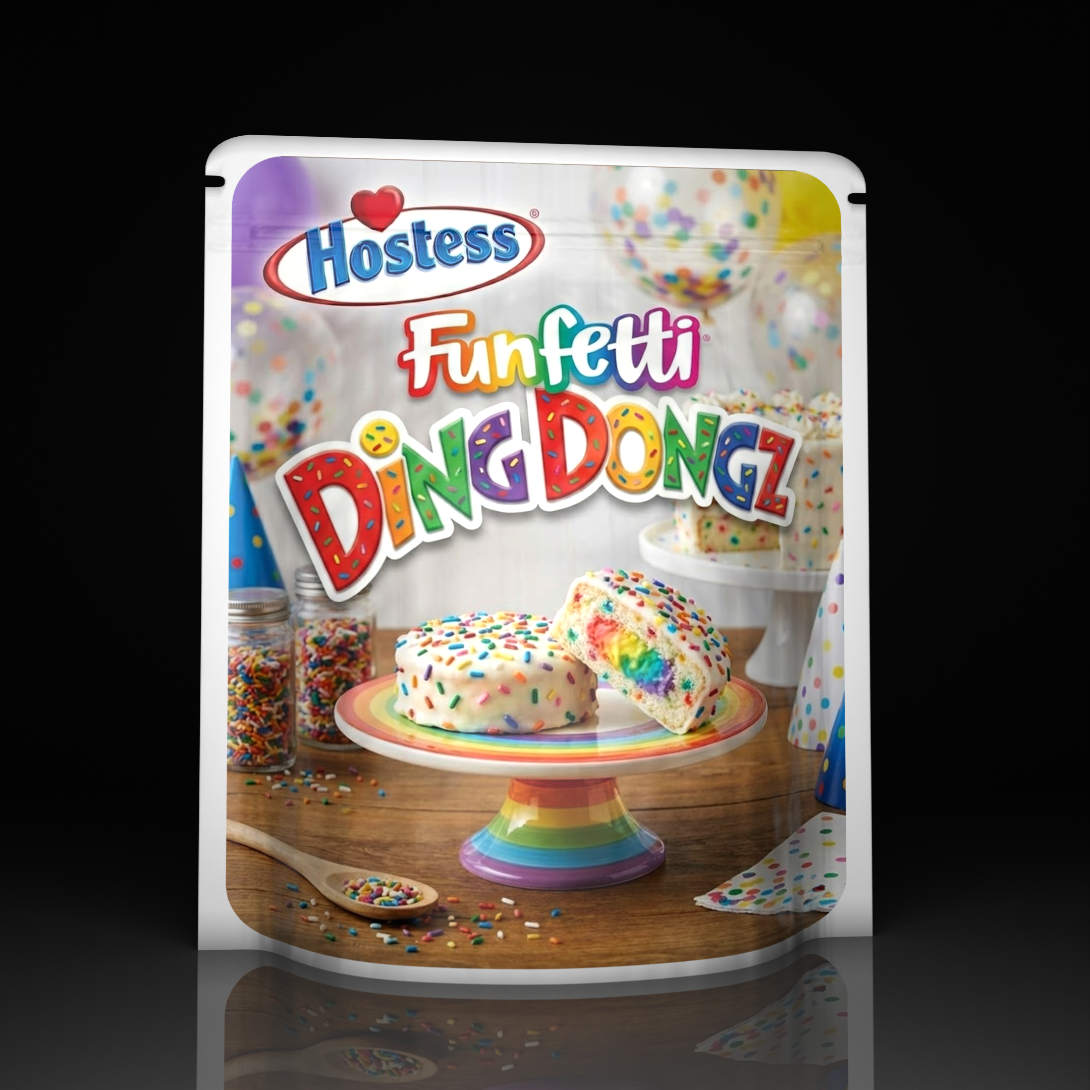 Hostess Fun Fetti Ding Dongz