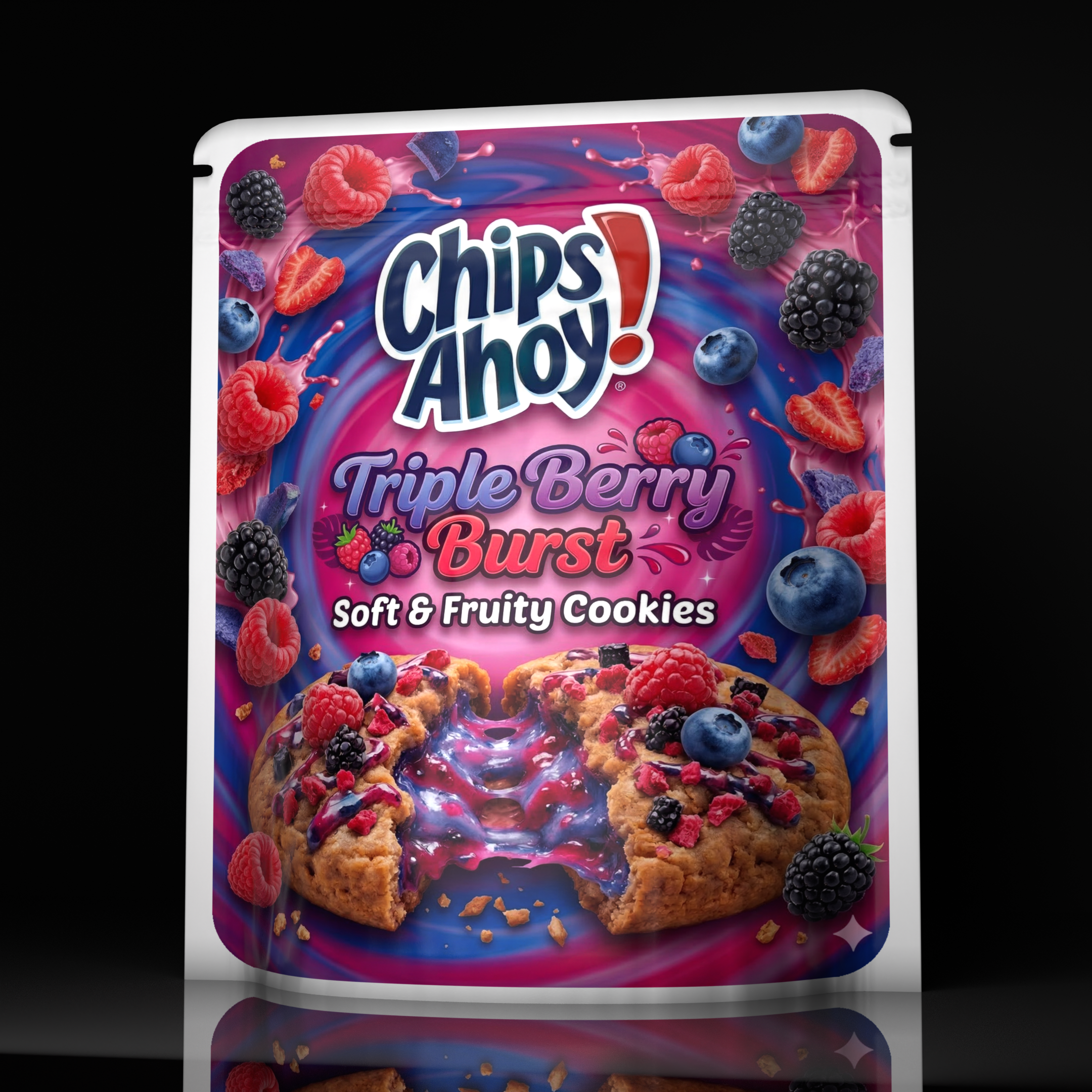Chips Ahoy Triple Berry Burst