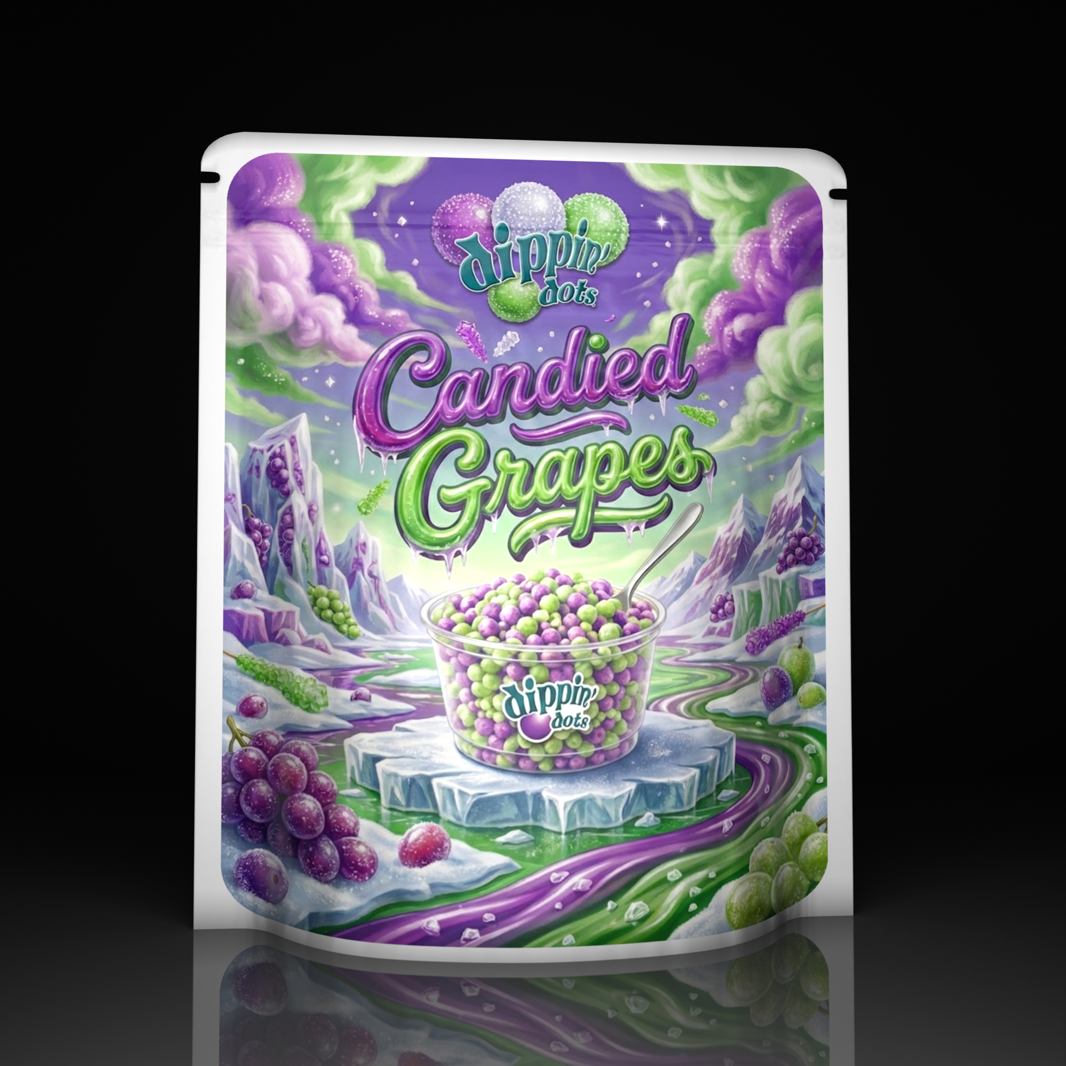 Dippin Dots Candied Grapes