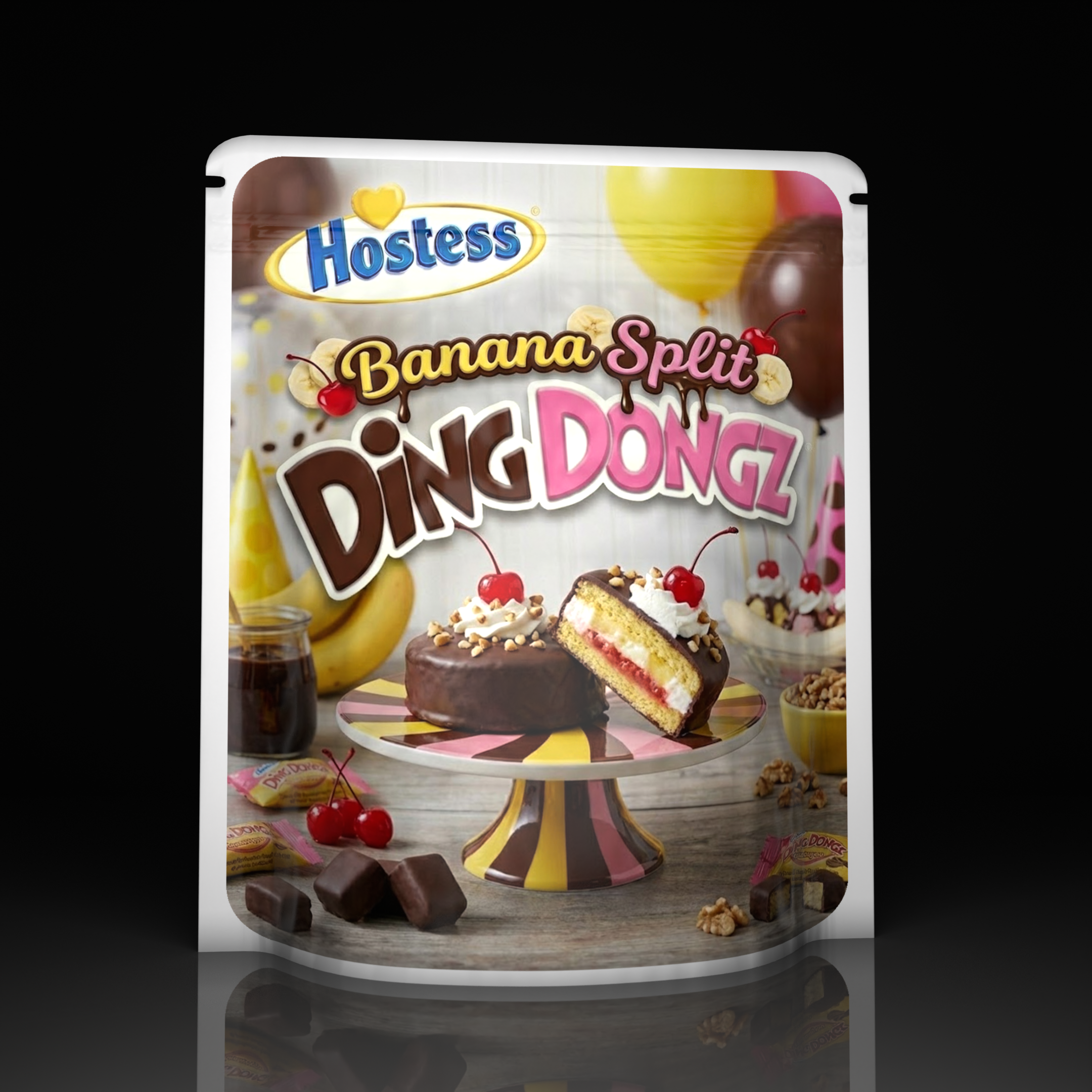 Hostess Banana Split Ding Dongz