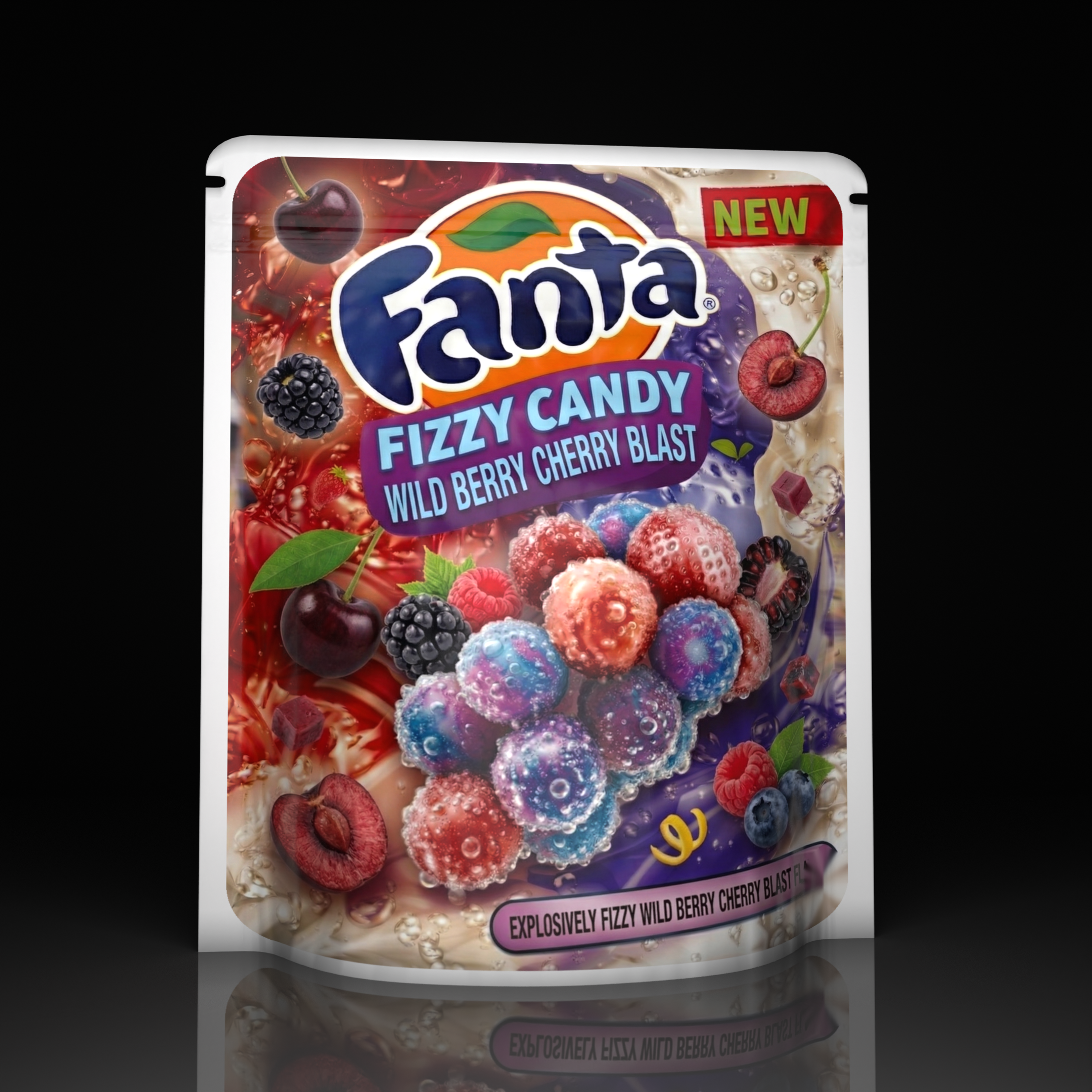Fanta Fizzy Candy Wild Berry Cherry