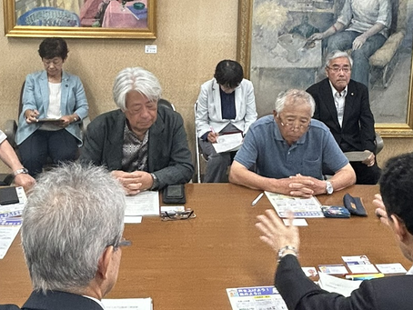 富山県庁へ知事宛てに要望書を提出