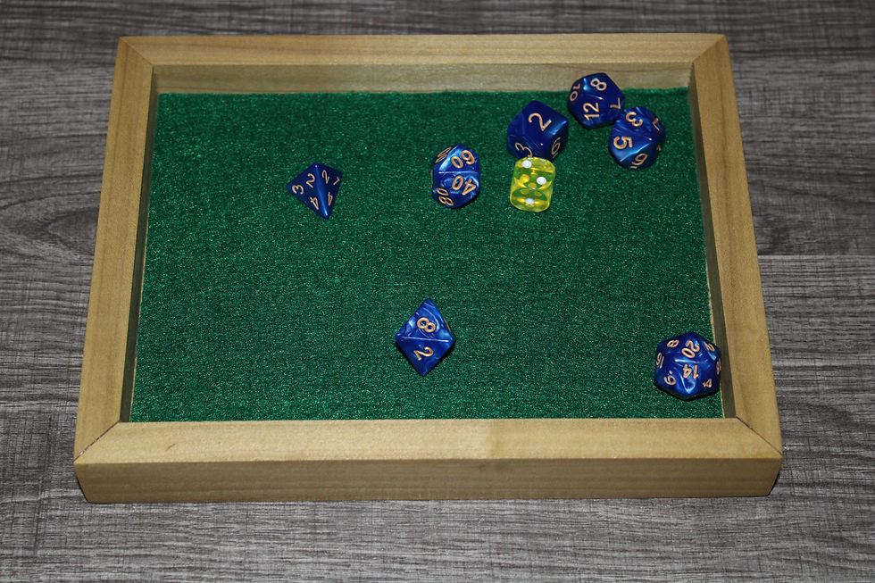 Thumbnail: Wooden Dice Rolling Trays (dice set included)