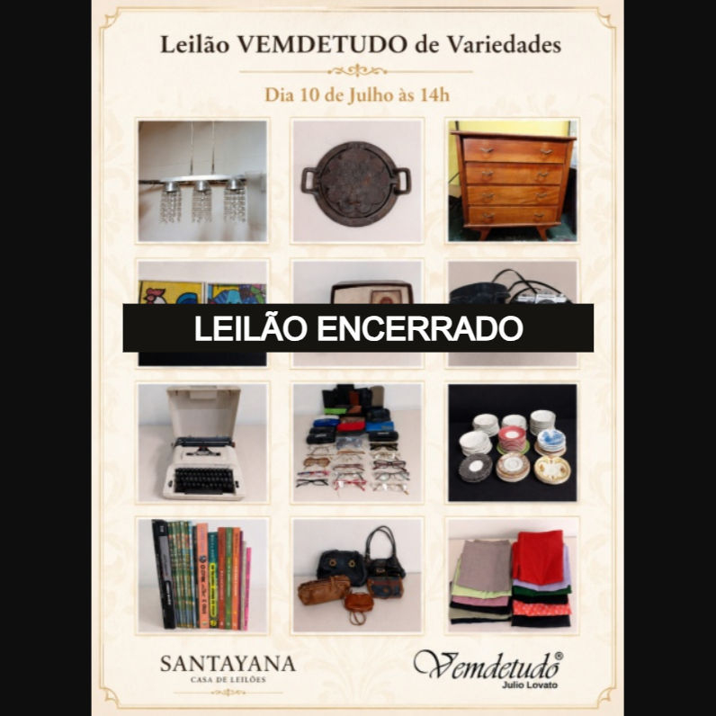 LEILÃO VEMDETUDO DE VARIEDADES