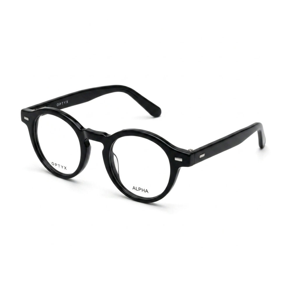 Alpha Round Black Optical Frame