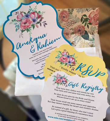 Three piece wedding suite