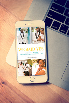 Mobile marriage announcement