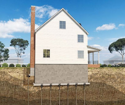 Visual depiction of a home with a newly reinforced foundation, highlighting the success of proactive maintenance for structural integrity.