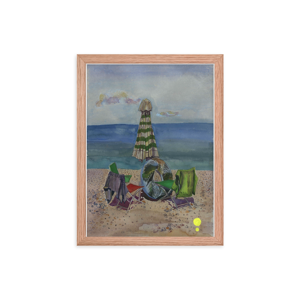 Thumbnail: Framed photo paper poster - Beach in Greece