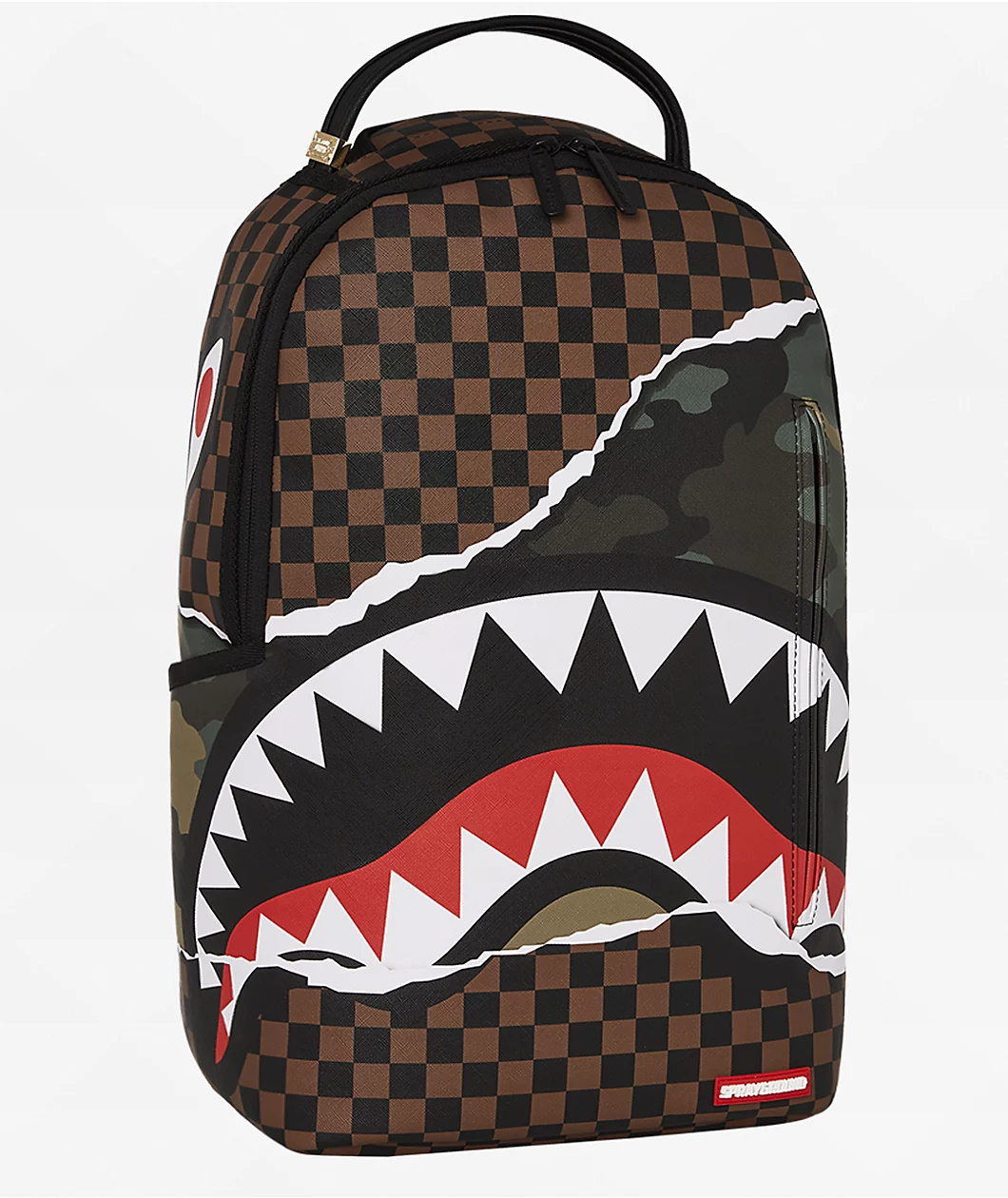 Sprayground Tear It Up Check Camo Backpack