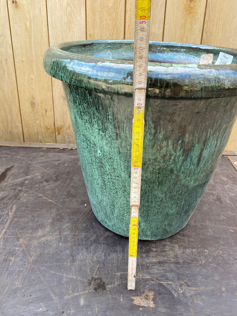 Thumbnail: STENEN POT APPELBLAUWZEEGROEN M