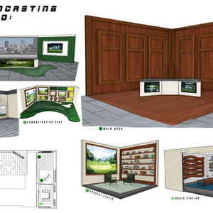 Modular Sports Broadcast Studio